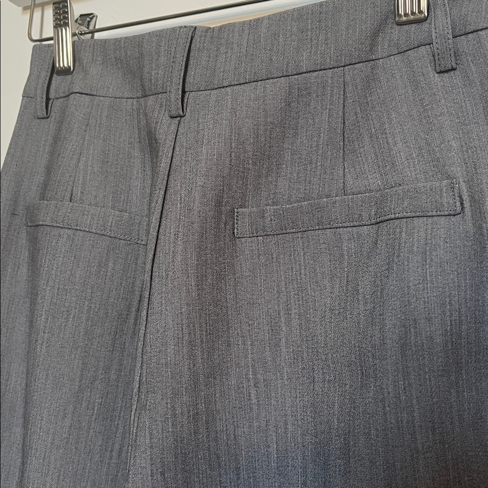 LULUS Tailored Gray wide leg trousers - Picture 4 of 5